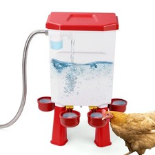 Chicken Waterer Float-Controlled Automatic Continuous Fresh Water Filtered Fl...