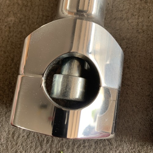 Chrome 1" Handlebar Risers for Honda Shadow VT ACE Aero Spirit VLX 600 750 1100 - Picture 2 of 6