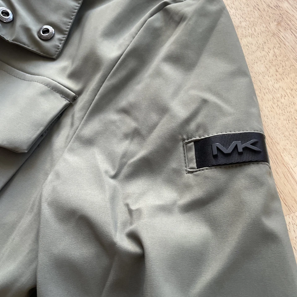 MICHAEL KORS Jacket Men Size S Olive Water Resistant $299 - Image 4 of 4