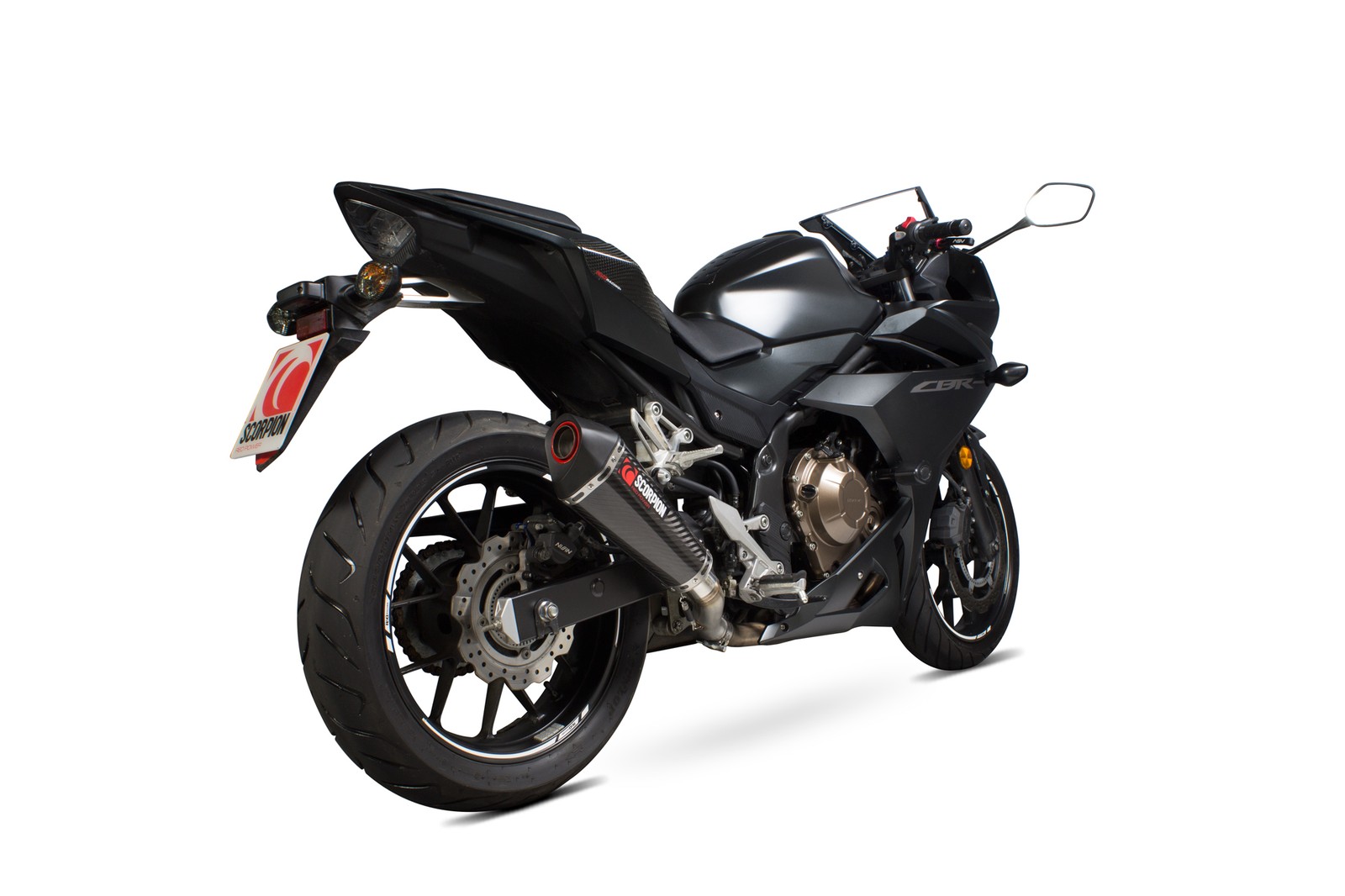 Scorpion Exhaust Serket Parallel Slip-on Carbon Fibre Honda CBR500R 2016-2018 - Image 3