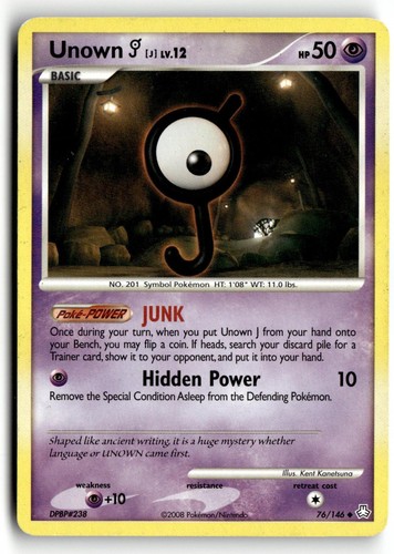 Pokemon TCG Unown [J] 76/146 Uncommon Legends Awakened MP
