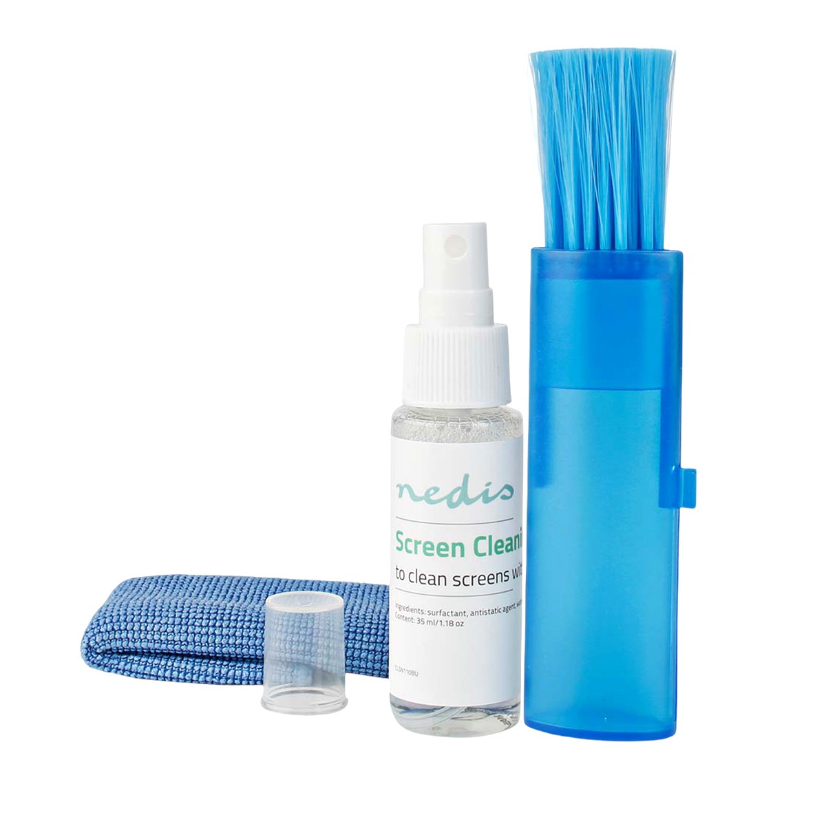 Kit de nettoyage 35ml pour écran cahier PC portable chiffon micro-fibres brosse
