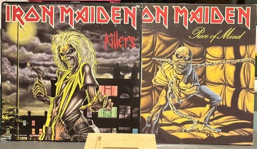 Iron Maiden – Killers (1981 UK Townhouse 1st Press) + Piece of Mind (1983 press)