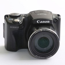 Canon POWERSHOT SX500IS Compact Digital Camera with Battery and Cap