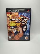 Naruto Ultimate Ninja 3 Sony PlayStation 2 PS2 2008 Bandai Namco TESTED