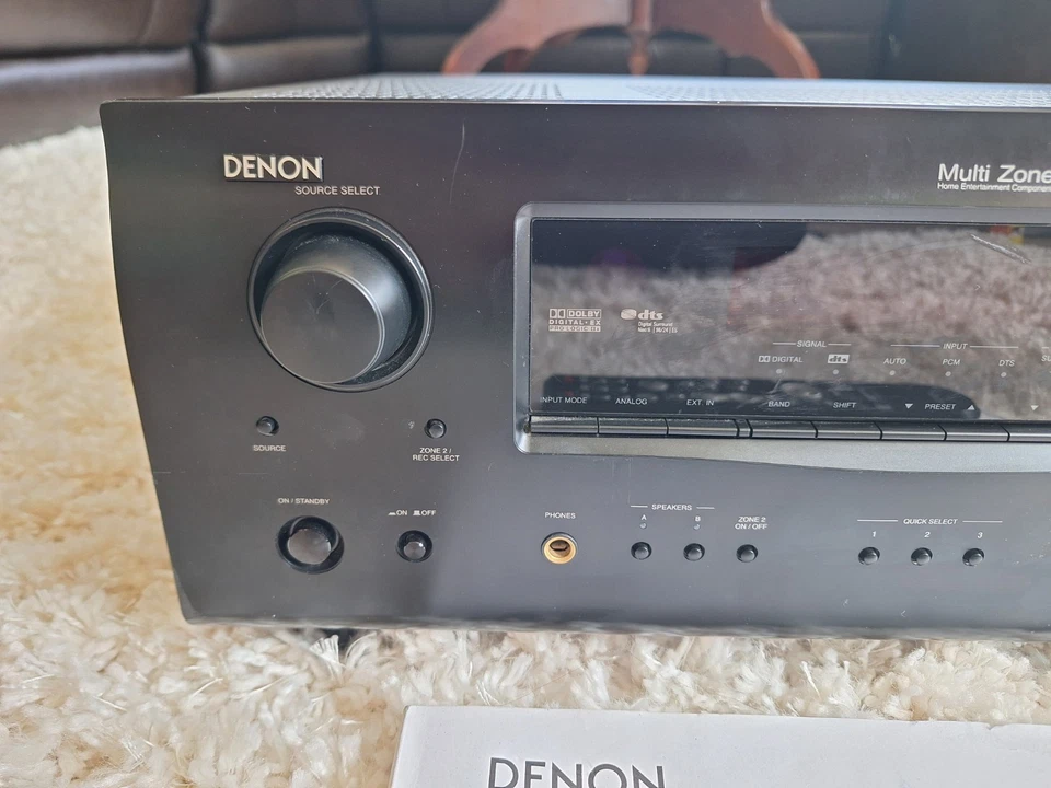Denon AVR 1508 7.1 Channel Multi Zone AV Surround Receiver With Remote Bundle - Image 4 of 4