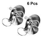 2 Set/6 Pcs Small Stainless Steel Funnel Spices Essentail Oil Flask Funnel Wine