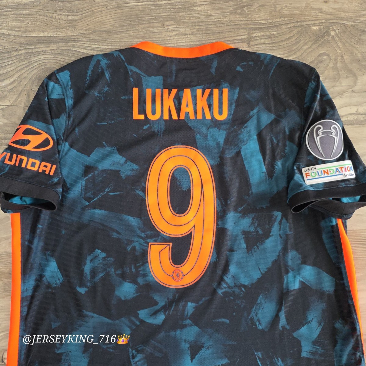 🇬🇧🟠Nike Chelsea FC Romelu Lukaku#9 2021/2022 Authentic Third