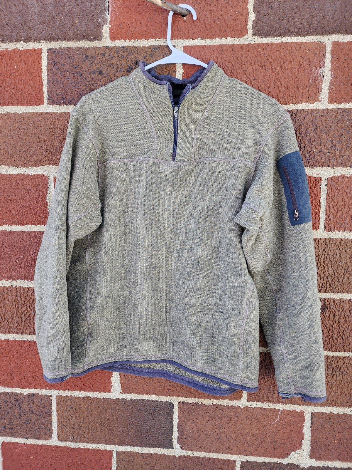 ARC'TERYX Pile mezza zip Arcteryx vintage invecchiato taglia S