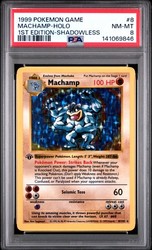 Machamp 1st Edition Shadowless Holo Base Set 8/102