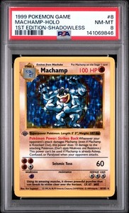 Machamp 1st Edition Shadowless Holo Base Set 8/102