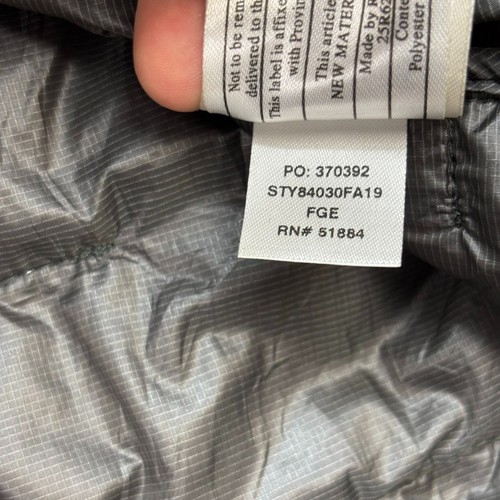 Patagonia Jacket Adult X Large Grey Micro Puff Insulated Hoody Puffer Coat Mens* - Picture 10 of 18