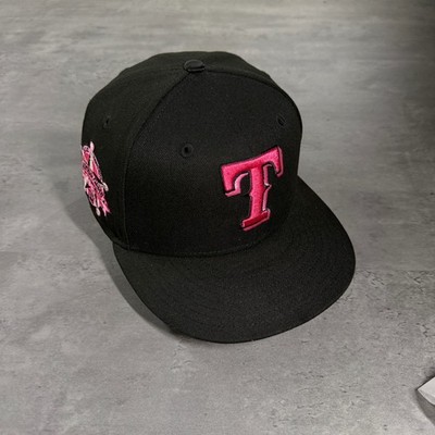 Hat Club Texas Rangers New Era Cap 7 Black Pink Cookies N Cream 2.0 Pack Fitted
