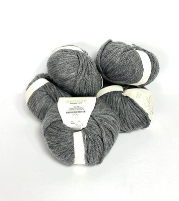 5 Skeins of Sublime By Sirdar Phoebe Gray Chunky Yarn Wool Italy 40 g 96 m Each