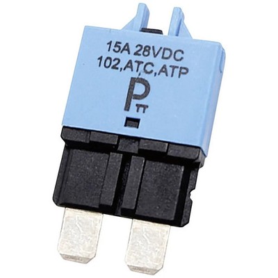 PARTS PTT Circuit Breaker Sicherungsautomat 15A Manual Reset Typ 3 Blau 14 Stück