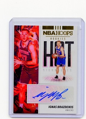 2019-20 Hoops Hot Signatures Rookies #8 Ignas Brazdeikis