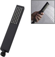 Duschkopf Handbrause Schwarz Wassersparend Eckig Reines Messing 1 Strahlart