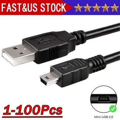3FT Mini USB Data Sync Charger Charging Cable Cord SatNavs, Dash Cam Lot