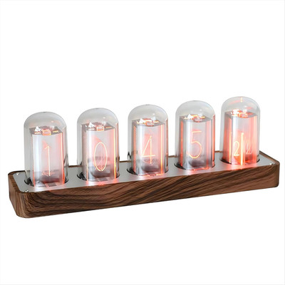 Nixie Tube Clock with Wi-Fi SYNC, Alarm & Timer, 12/24H Display, No Assembly Req