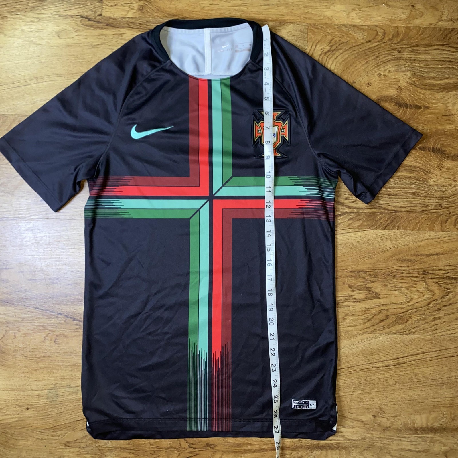 Portugal National Team Jersey Mens Small Black Soccer Football Dri Fit Nike thumbnail 7