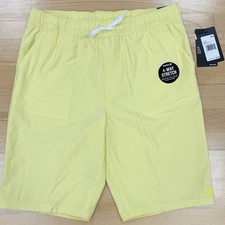 Hurley Boy's Stretch Hybrid Pull-On Shorts size L/12-13 yrs 9" Heavenly Yellow