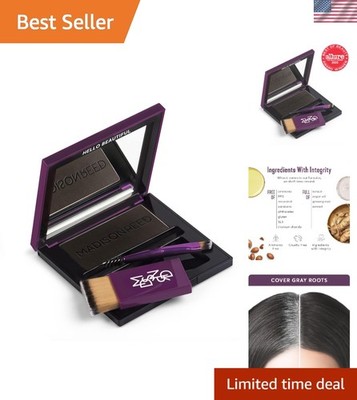 Instant Root Touch Up & Brow Filler Compact in Legno Black - Travel-Friendly