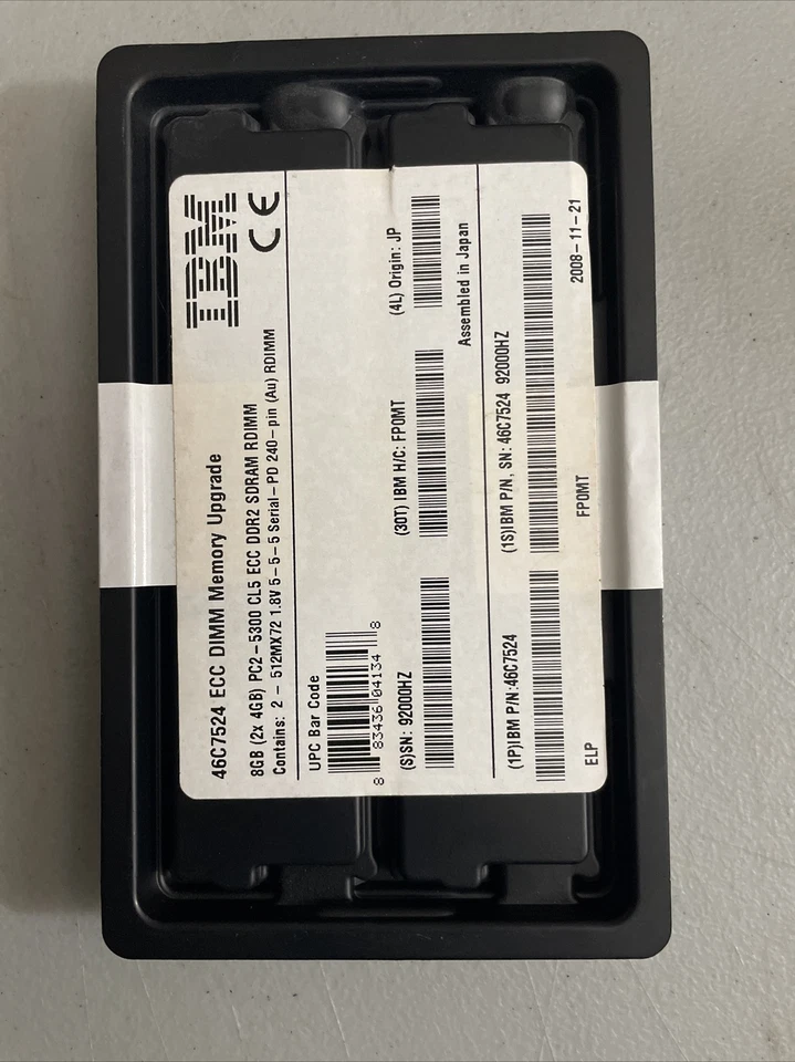 IBM 46C7524 8GB DDR2 SDRAM Memory Module - Image 4 of 4