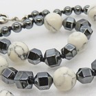 Howlite and Hematite Bead Necklace & Earring Set By SoniaMcD — photo 6