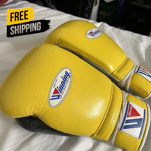 Winning Boxing Gloves MS600 16oz Yellow ORIGINAL FREE SHIPPING eBay