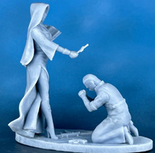 Resin Tabletop Miniature nun and sinner Toy Soldiers 80
