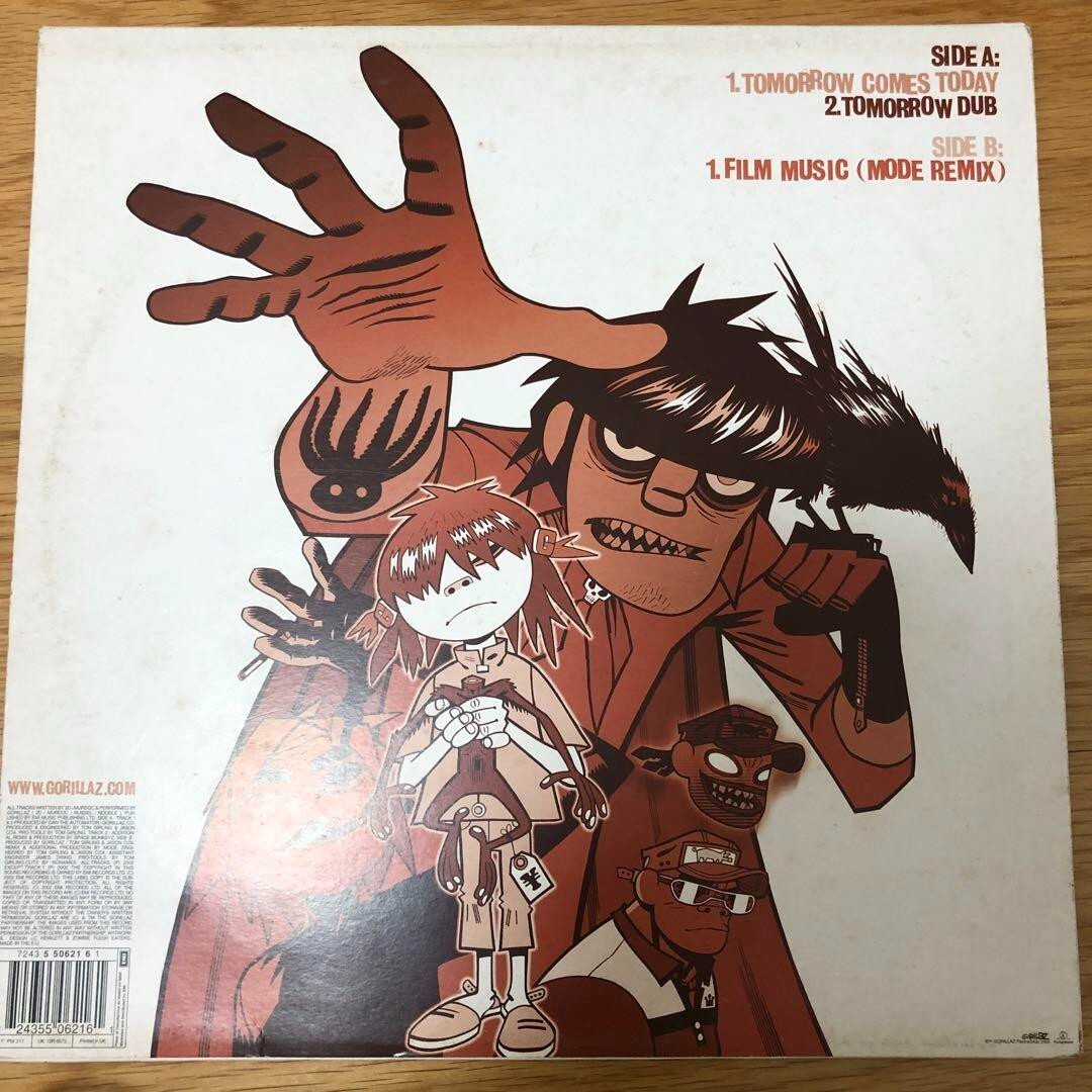 Gorillaz / Tomorrow Comes Today レコード Gorillaz: Tomorrow Comes Today (Colored Vinyl) Vinyl EP