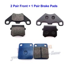 Front + Rear Brake Caliper Pads For Apache BS200S-7 ATV Quad 150cc Go Kart Buggy