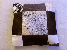 Cowhide Pillow Cushion Cover 16" x 16" - New Beautiful - Item 11272