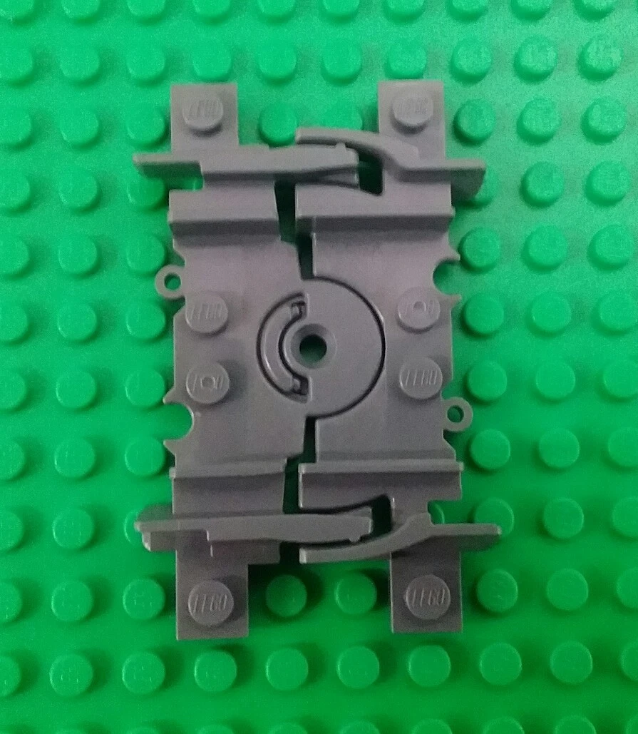 NEW Lego Dark Grey 4x8 Flexible Pivot Train Track Pivot Trains x