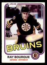 1981-82 O-Pee-Chee #1 Ray Bourque Bruins 2nd Year EX-MT (ref 11835)