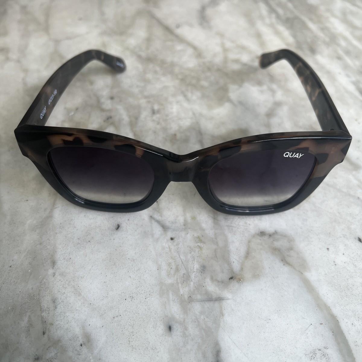 Quay After Hours Tortoise/Black Ombré Sunglasses New