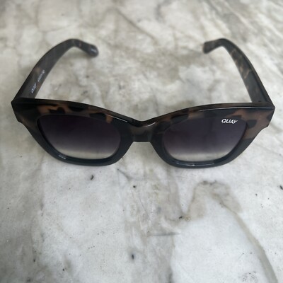 Quay After Hours Tortoise/Black Ombré Sunglasses New