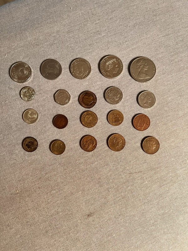 Foreign Coins Mixed Lot Of 20