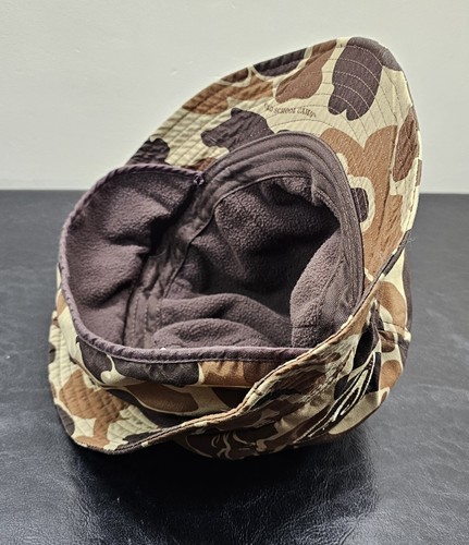 Drake Waterfowl Bucket Hat With Ear Flap Camp Patter Size L - Picture 7 of 8