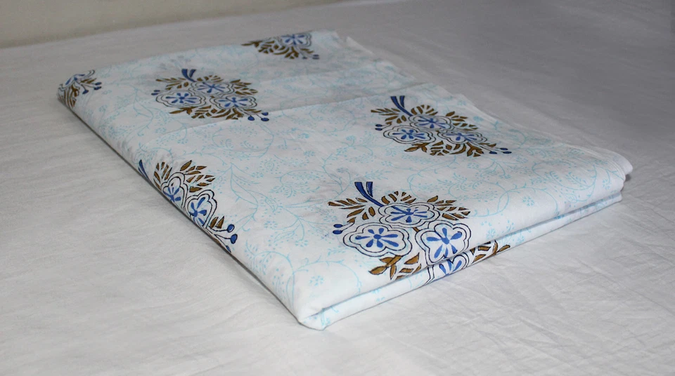 Indian Traditional Handblock Print Fabric By Yard Running Loose Cotton Fabric  - image 2 of 4