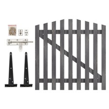 4ft x 4ft Garden Wooden Gate Pedestrian Side Backyard Porch with Fittings Latch