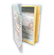 Book Secret Stash Safe Box Storage Hollow Hardcover 6.5x8.5