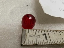 NOS Indicator light Lens Harley Panhead Red Electra Glide FLH Nacelle OEM Vintag