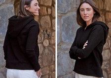 Frank Eileen 238 Melanie Essential Hoodie in Black; S
