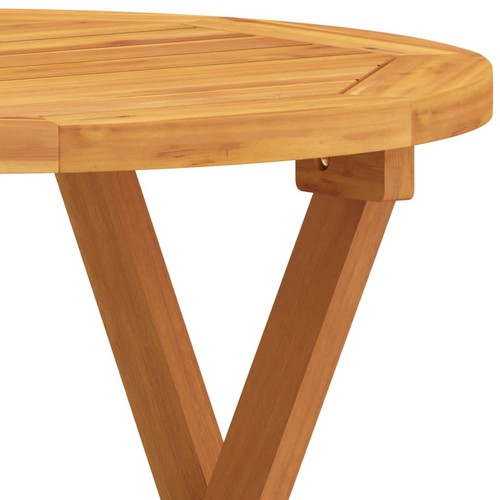 Bistro Table Ø46x47 Solid Wood Acacia R8A4 - Picture 5 of 6