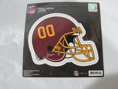 NFL Washington Commanders Large Helmet 6 3/4" by 5" Team Decal Large