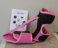 Plantar Fasciitis Night Splint Foot Drop Brace Relief - Pink