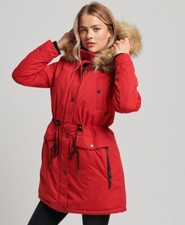 Superdry Womens Nadare Microfibre Parka Coat