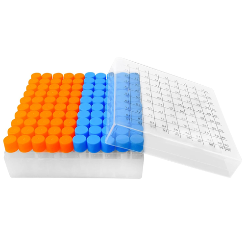 100Pcs 2Ml Cryo Tubes Plastic Small Vials with Screw Caps Graduated Plastic Cryo - Picture 10 of 12