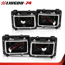 Fit For 1989-2008 Freightliner FLD112 FLD120 Headlight Housing Bases Left+Right